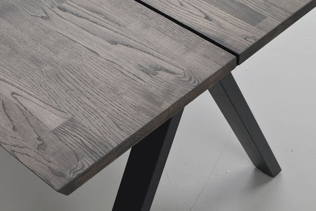 CARRADALE Esstisch Braun/Schwarz 220x100x75cm - ZEN ZONE