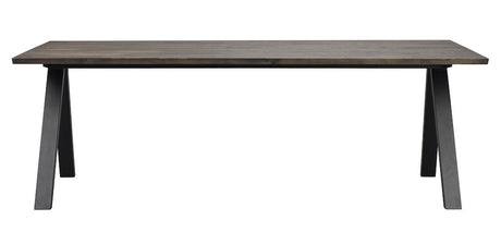 CARRADALE Esstisch Braun/Schwarz 220x100x75cm - ZEN ZONE