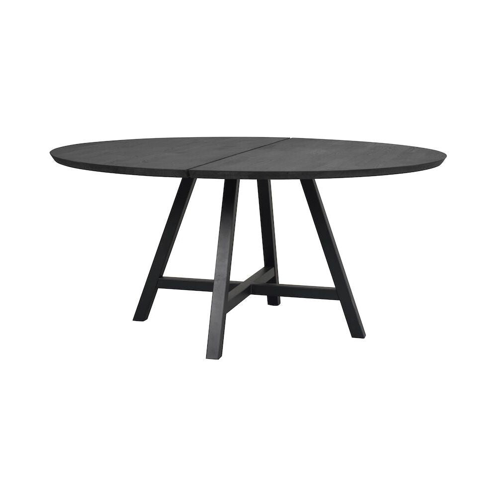 CARRADALE Esstisch Schwarz A-Beine 150x150x75cm - ZEN ZONE