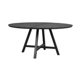 CARRADALE Esstisch Schwarz A-Beine 150x150x75cm - ZEN ZONE