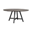 CARRADALE Esstisch Braun/Schwarz A-Beine 150x150x75cm - ZEN ZONE
