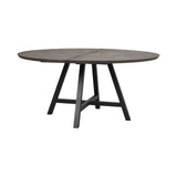 CARRADALE Esstisch Braun/Schwarz A-Beine 150x150x75cm - ZEN ZONE