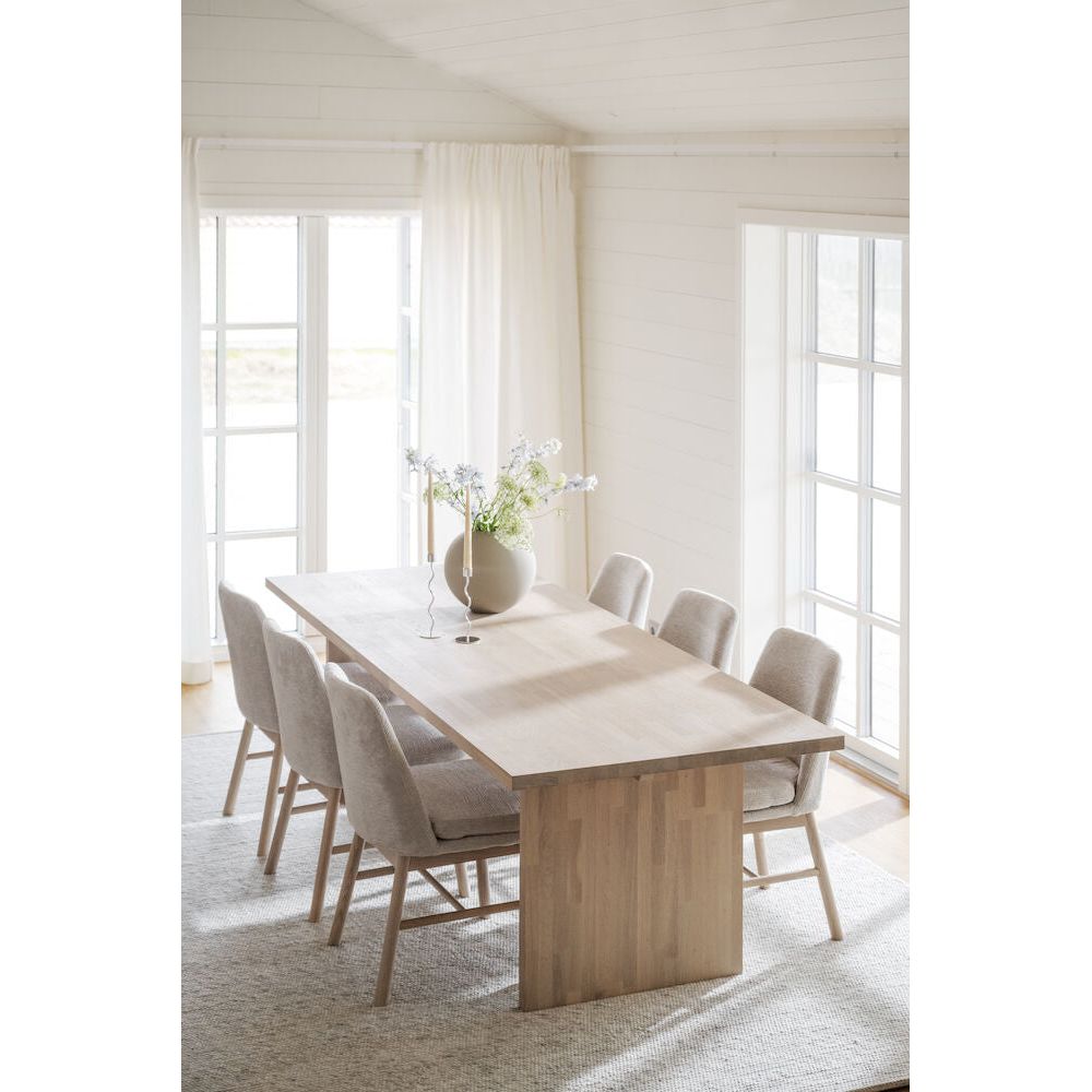 AMESBURY Esszimmerstuhl Hellbeige/weiß pigmentiert 49x58x84cm - ZEN ZONE