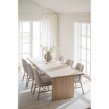 AMESBURY Esszimmerstuhl Hellbeige/weiß pigmentiert 49x58x84cm - ZEN ZONE