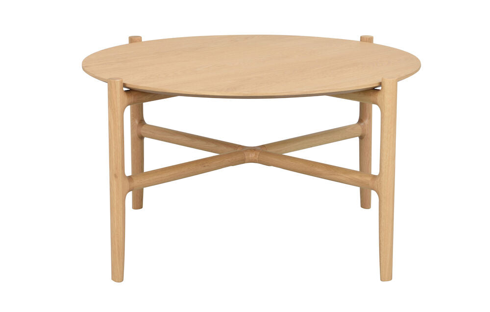 HOLTON Couchtisch Rund Eiche 87x87x46cm - ZEN ZONE Furniture