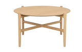 HOLTON Couchtisch Rund Eiche 87x87x46cm - ZEN ZONE Furniture