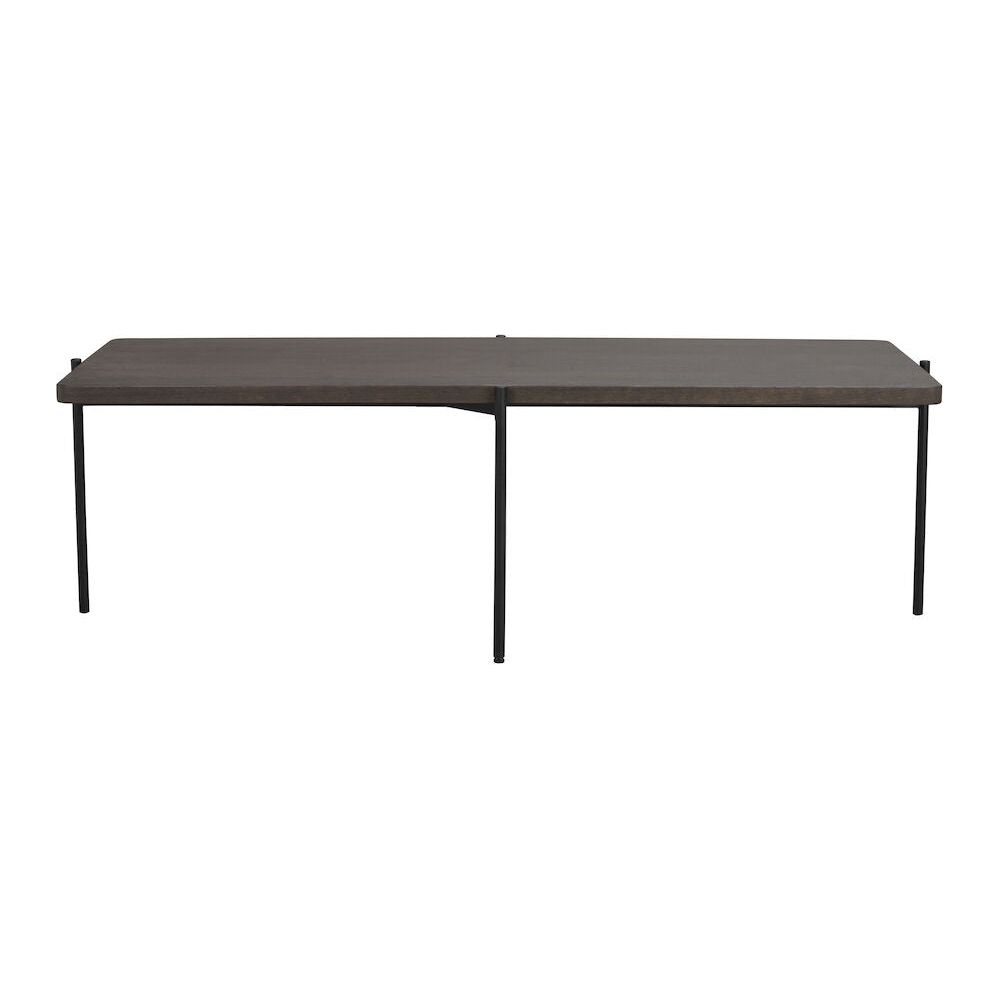 SHELTON Couchtisch Braun/Schwarz 145x60x45cm - ZEN ZONE