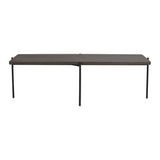 SHELTON Couchtisch Braun/Schwarz 145x60x45cm - ZEN ZONE