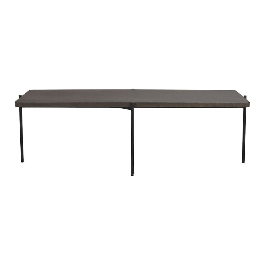 SHELTON Couchtisch Braun/Schwarz 145x60x45cm - ZEN ZONE