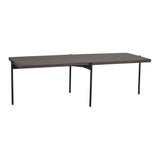 SHELTON Couchtisch Braun/Schwarz 145x60x45cm - ZEN ZONE