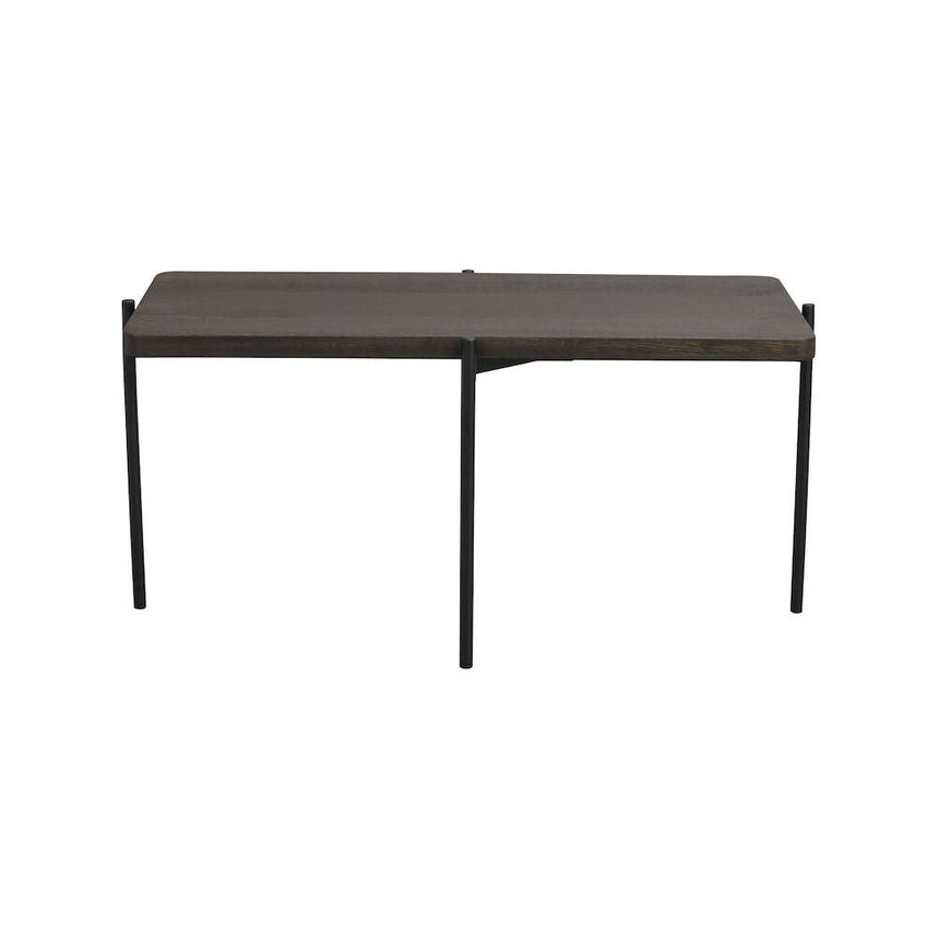SHELTON Couchtisch Braun/Schwarz 95x50x45cm - ZEN ZONE