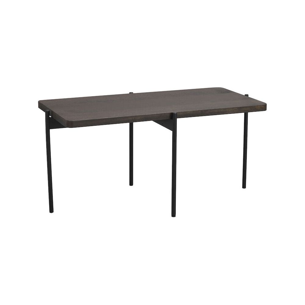 SHELTON Couchtisch Braun/Schwarz 95x50x45cm - ZEN ZONE