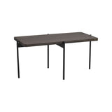 SHELTON Couchtisch Braun/Schwarz 95x50x45cm - ZEN ZONE