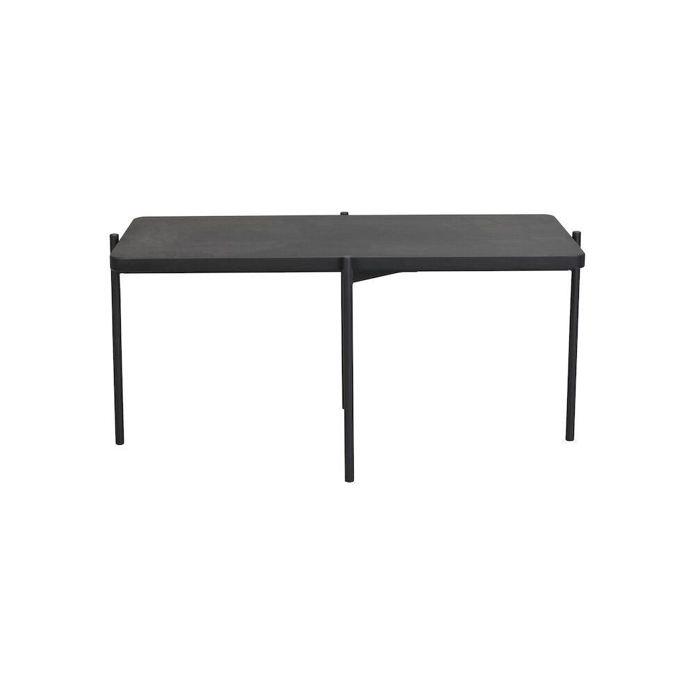 SHELTON Couchtisch Schwarz 95x50x45cm - ZEN ZONE