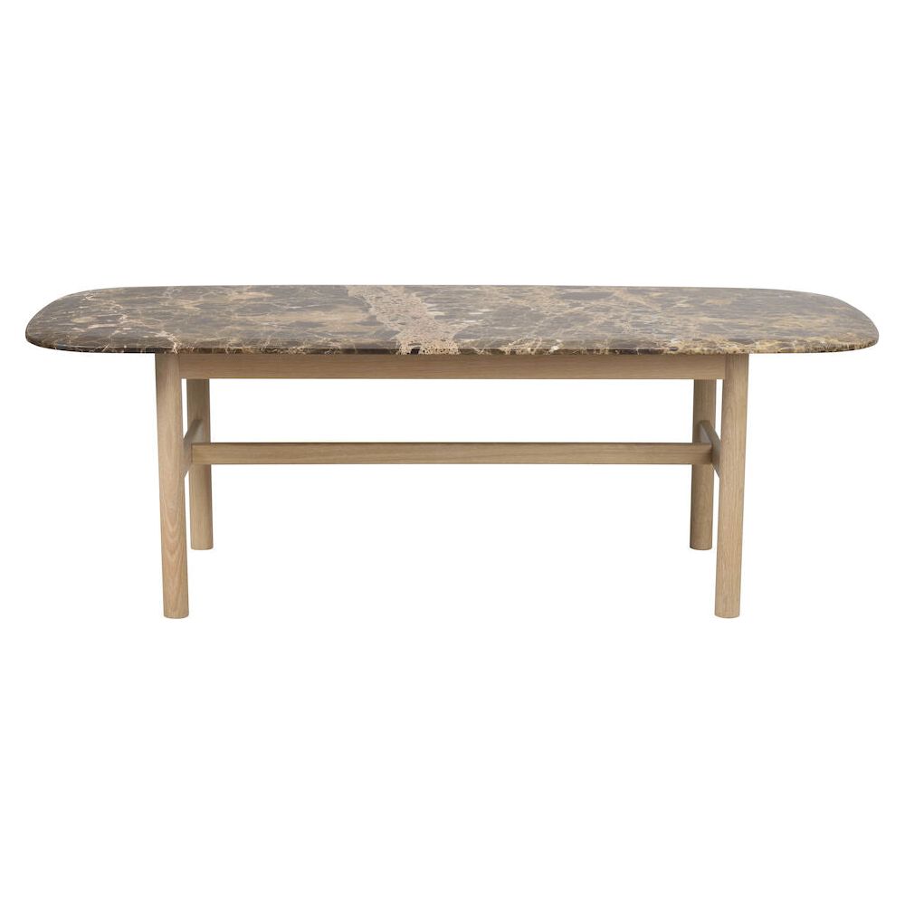 HAMMOND Couchtisch Braun/weiß pigmentiert 135x62x45cm - ZEN ZONE