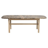 HAMMOND Couchtisch Braun/weiß pigmentiert 135x62x45cm - ZEN ZONE