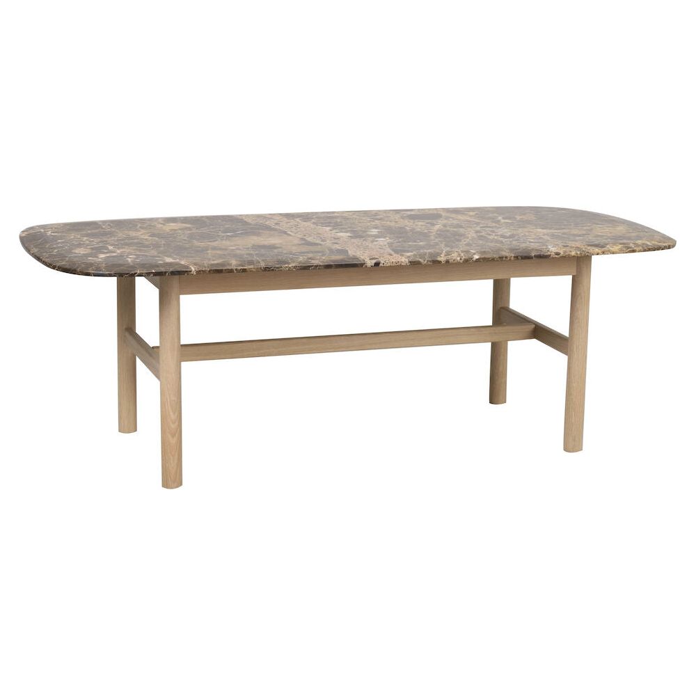 HAMMOND Couchtisch Braun/weiß pigmentiert 135x62x45cm - ZEN ZONE