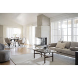 BRADEN 3-Sitzer-Sofa Hellbeige/Braun 216x87x78cm - ZEN ZONE