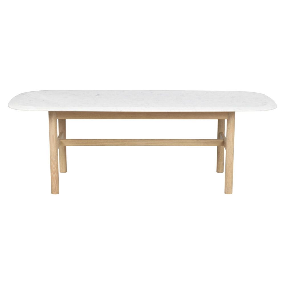 HAMMOND Couchtisch Weiß/weiß pigmentiert 135x62x45cm - ZEN ZONE