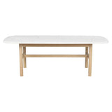 HAMMOND Couchtisch Weiß/weiß pigmentiert 135x62x45cm - ZEN ZONE