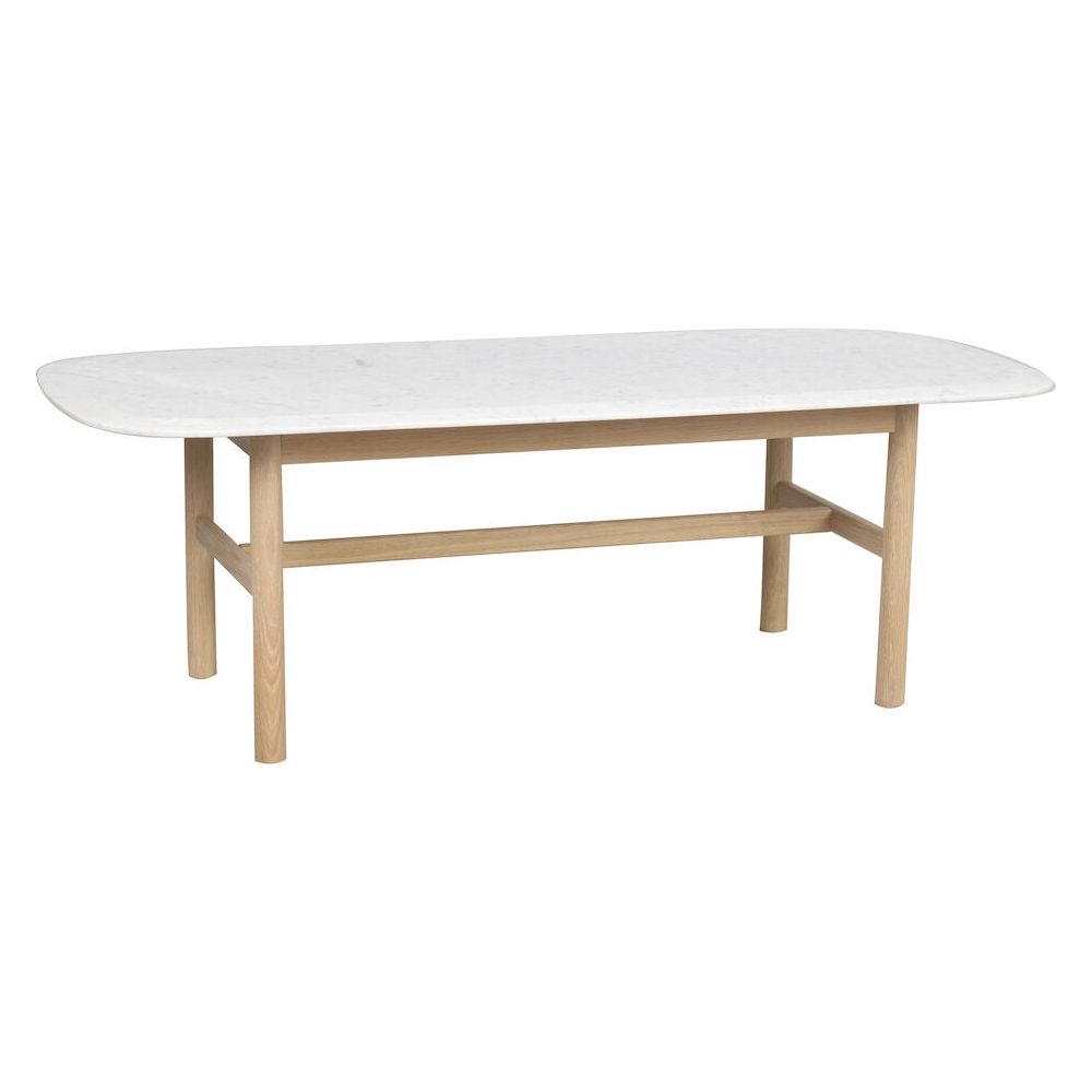 HAMMOND Couchtisch Weiß/weiß pigmentiert 135x62x45cm - ZEN ZONE