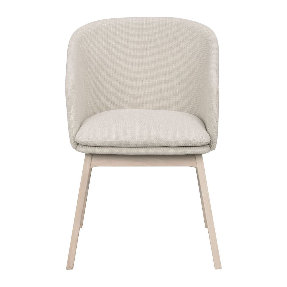 WINDHAM Esszimmerstuhl Beige/weiß pigmentiert 57x62x80cm - ZEN ZONE