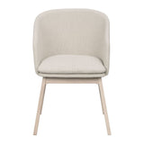 WINDHAM Esszimmerstuhl Beige/weiß pigmentiert 57x62x80cm - ZEN ZONE