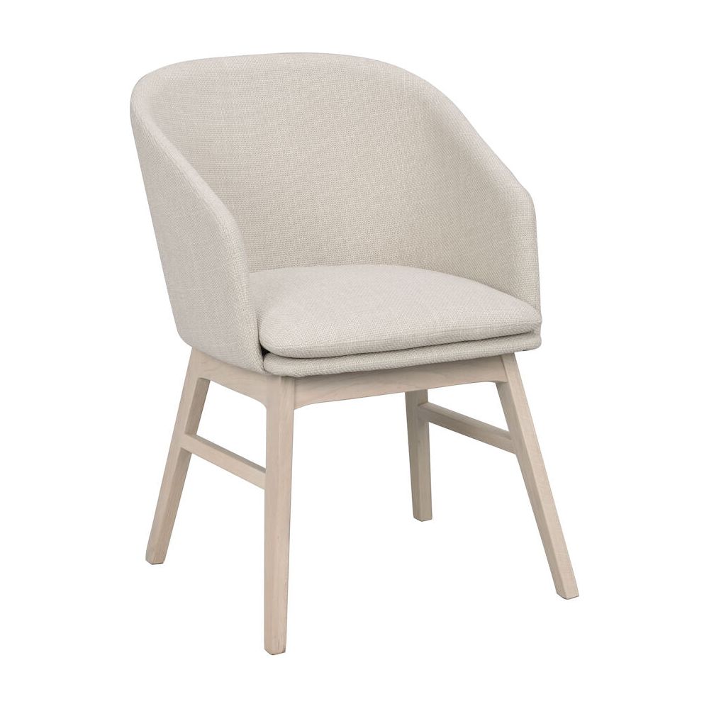 WINDHAM Esszimmerstuhl Beige/weiß pigmentiert 57x62x80cm - ZEN ZONE