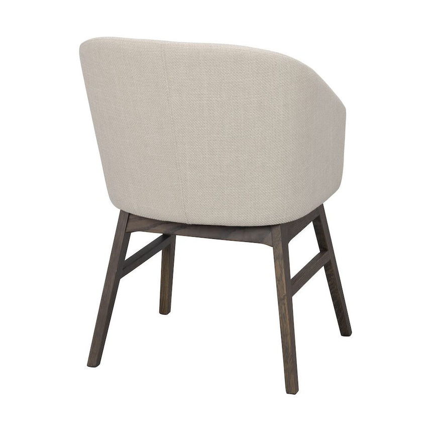 WINDHAM Esszimmerstuhl Beige/braun 57x62x80cm - ZEN ZONE