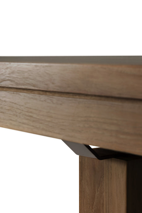 Double ausziehbarer Esstisch - Teak - rechteckig - 200/300 x 100 x 76 cm - ZEN ZONE