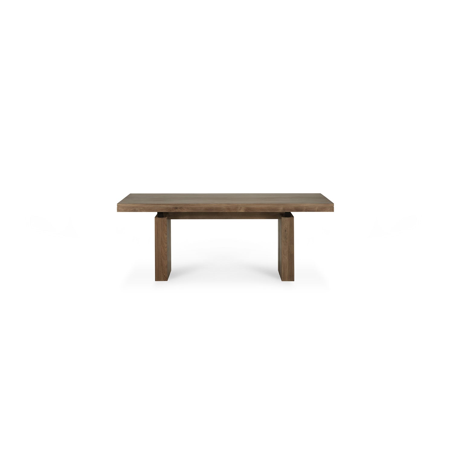 Double ausziehbarer Esstisch - Teak - rechteckig - 200/300 x 100 x 76 cm - ZEN ZONE