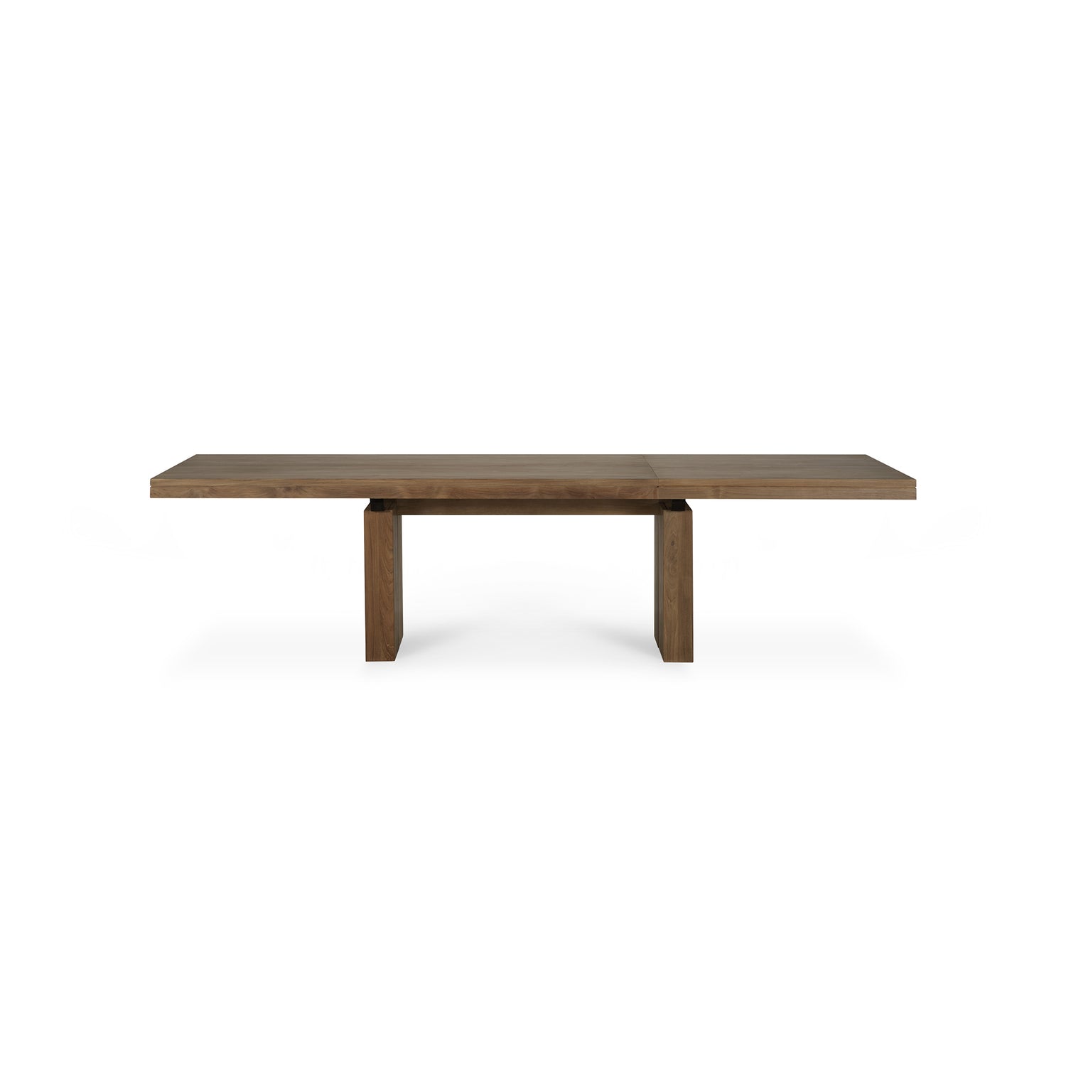 Double ausziehbarer Esstisch - Teak - rechteckig - 200/300 x 100 x 76 cm - ZEN ZONE