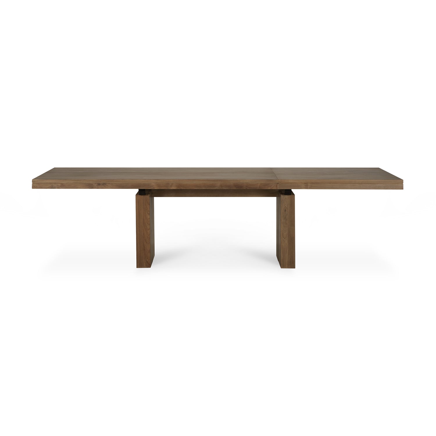 Double ausziehbarer Esstisch - Teak - rechteckig - 200/300 x 100 x 76 cm - ZEN ZONE