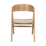 WATERTON Esszimmerstuhl Eiche/Beige 55x61x80cm - ZEN ZONE