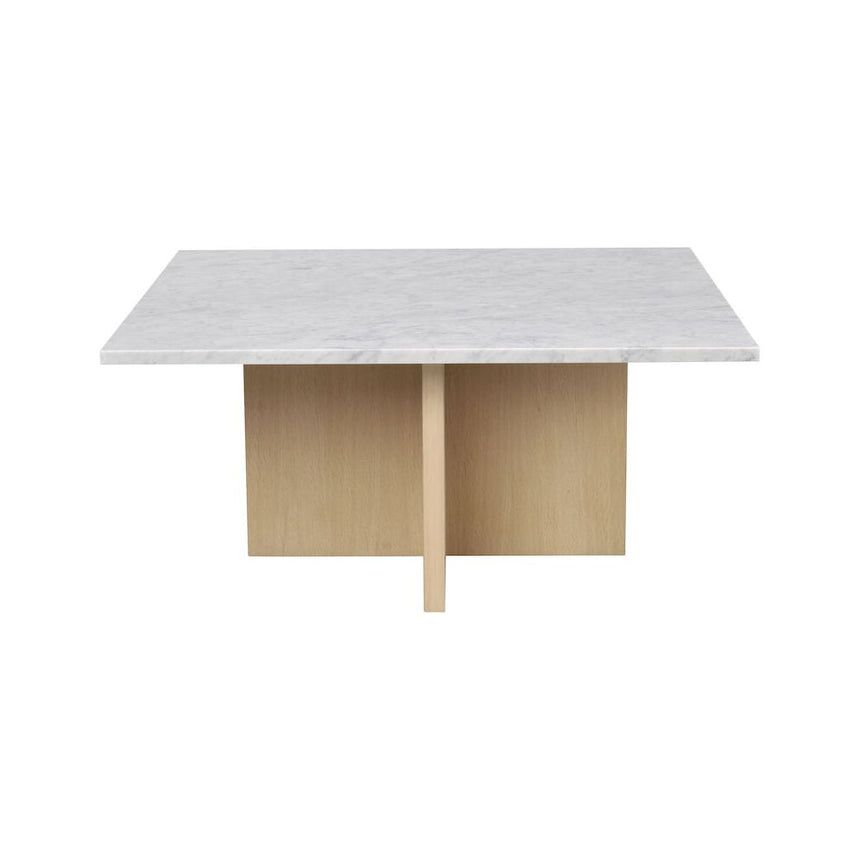 BROOKSVILLE Couchtisch Weiß/weiß pigmentiert 90x90x42cm - ZEN ZONE