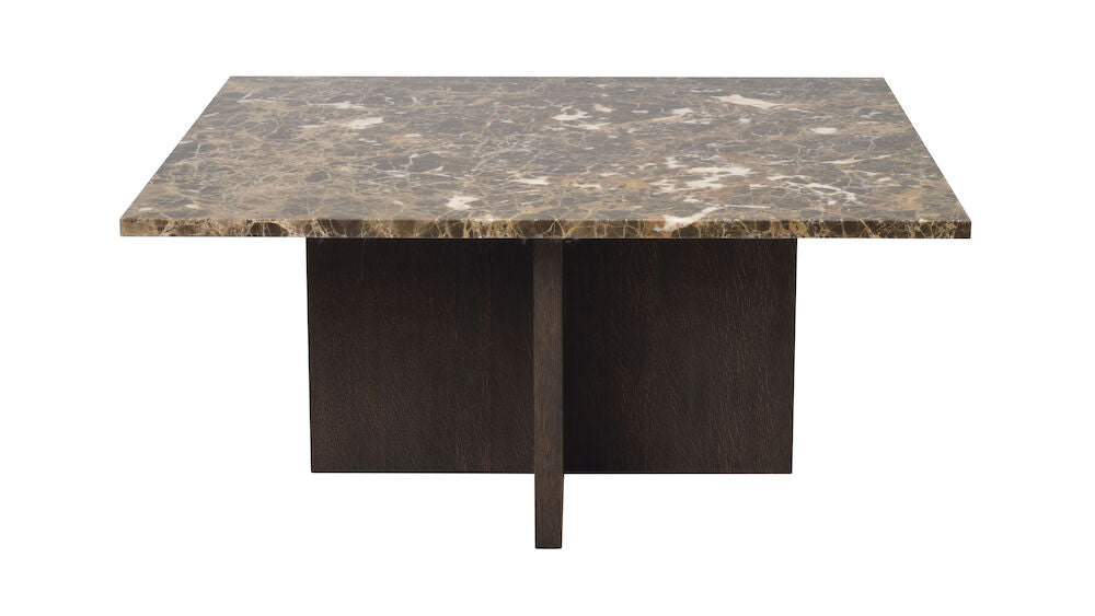 BROOKSVILLE Couchtisch Marmor Braun 90x90x42cm - ZEN ZONE Furniture
