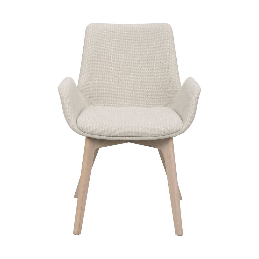 DRIMSDALE Esszimmerstuhl Beige/weiß pigmentiert 59x59x81cm - ZEN ZONE