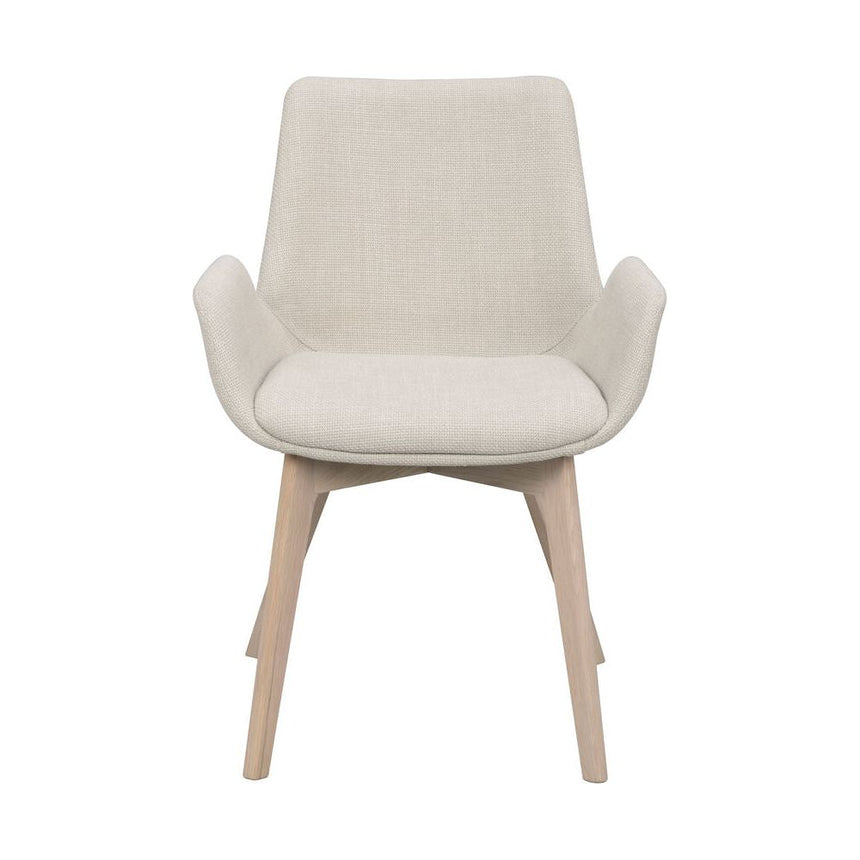 DRIMSDALE Esszimmerstuhl Beige/weiß pigmentiert 59x59x81cm - ZEN ZONE