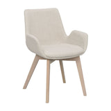 DRIMSDALE Esszimmerstuhl Beige/weiß pigmentiert 59x59x81cm - ZEN ZONE