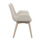 DRIMSDALE Esszimmerstuhl Beige/weiß pigmentiert 59x59x81cm - ZEN ZONE