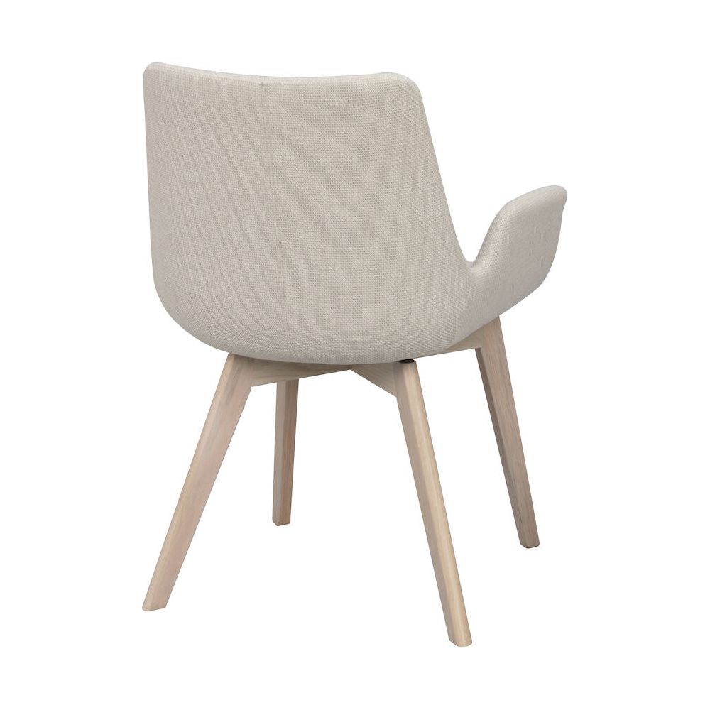 DRIMSDALE Esszimmerstuhl Beige/weiß pigmentiert 59x59x81cm - ZEN ZONE