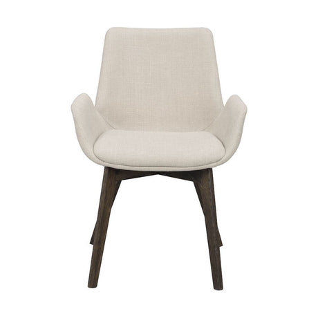 DRIMSDALE Esszimmerstuhl Beige/braun 59x59x81cm - ZEN ZONE