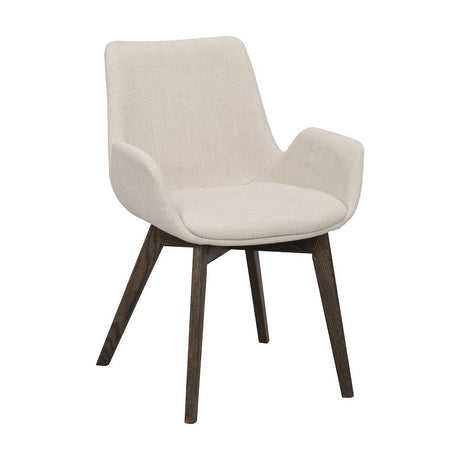 DRIMSDALE Esszimmerstuhl Beige/braun 59x59x81cm - ZEN ZONE