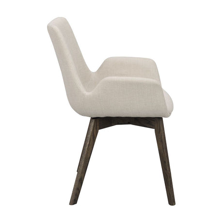 DRIMSDALE Esszimmerstuhl Beige/braun 59x59x81cm - ZEN ZONE