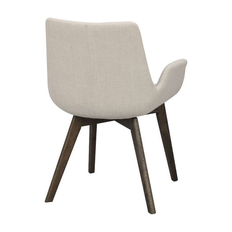 DRIMSDALE Esszimmerstuhl Beige/braun 59x59x81cm - ZEN ZONE