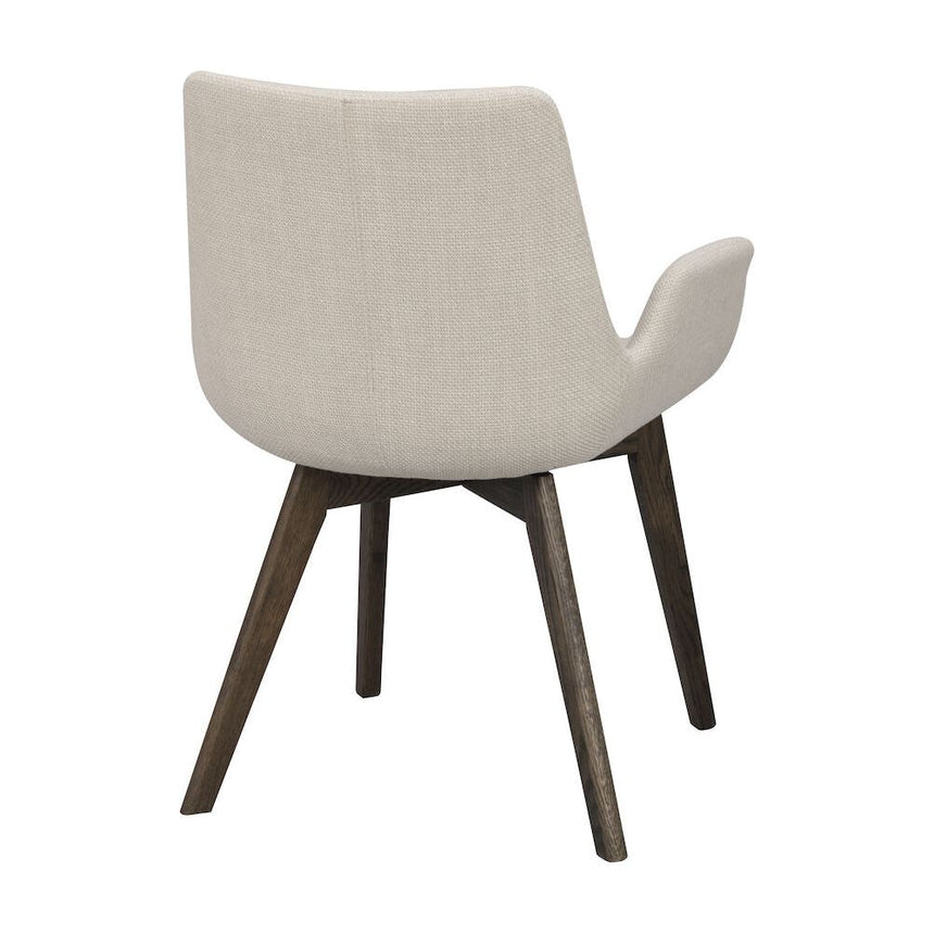 DRIMSDALE Esszimmerstuhl Beige/braun 59x59x81cm - ZEN ZONE