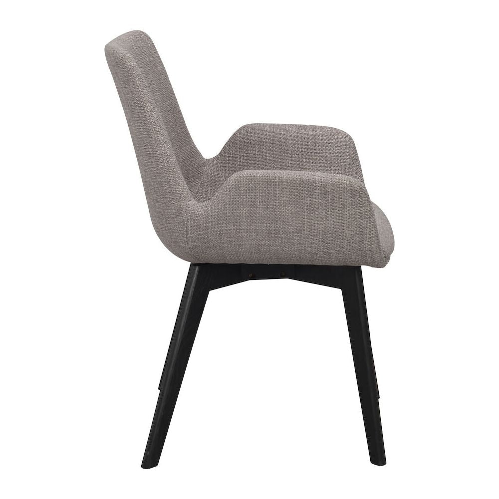 DRIMSDALE Esszimmerstuhl Grau/Schwarz 59x59x81cm - ZEN ZONE