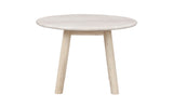 TARANSAY Couchtisch Rund Beige/Weiß pigmentiert 60x60x40cm