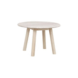 TARANSAY Couchtisch Rund Beige/Weiß pigmentiert 60x60x40cm