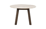 TARANSAY Couchtisch Rund Beige/braun 60x60x40cm - ZEN ZONE Furniture